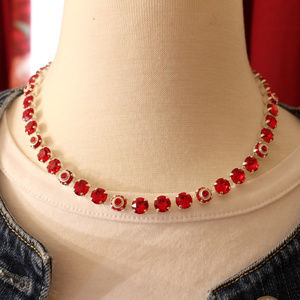Swarovski Crystal Light Siam Necklace, 8mm Choker
